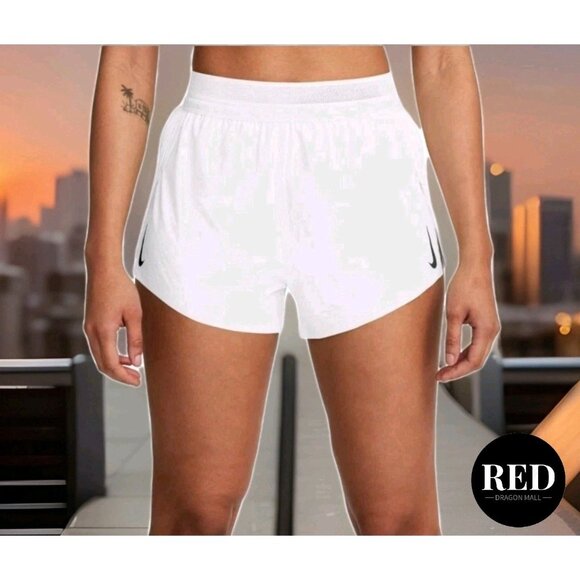 Nike Dri-Fit ADV Aeroswift 3" Running Shorts White FN2328-100 - Women's Size L - Picture 5 of 5